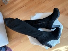 Bugatti, Overknee Stiefel, Nubukleder, schwarz, Gr. 40