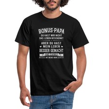 Bonus Papa Vatertag Statement Männer T-Shirt
