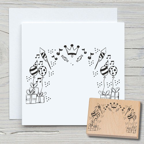 Stempel festlicher bogen - stempel,