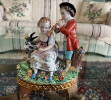 Porzellan Figuren mit Ziege