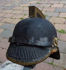 original alter Haube Helm   Feuerwehr  Niederlande  Holland