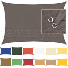 Rechteckig Sonnensegel 160g/m² HDPE Sonnenschutz Windschutz 90% UV-Schutz (2-2)