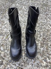 Boot Stiefelette Stiefel Rubber Plateau 46 London Style