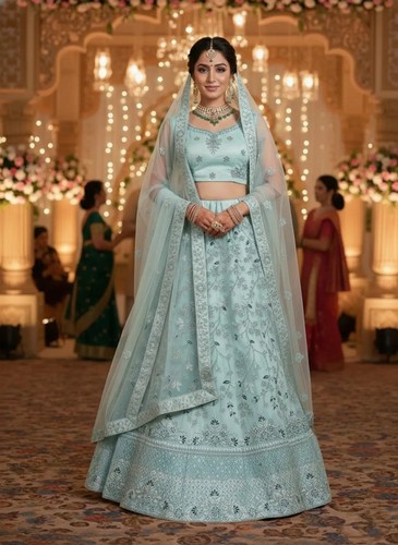 Lehenga choli bollywood - bollywood, blau