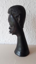 Deko Figur  Kopf Schnitzerei aus Holz Handarbeit Afrika  11cmx4cm gebraucht