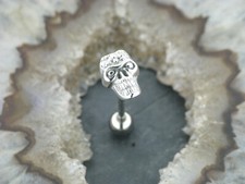 Zungenpiercing Barbell Totenkopf Skull Piercing Zunge Zungenstecker Ohrstecker