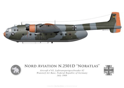 Print nord 2501d noratlas - n.2501d, "noratlas"
