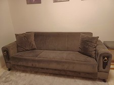 3er Set: Sofa 3-Sitzer mit Schlaffunktion,