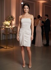 Drapiertes Bustier Kleid Mango