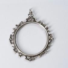 massive Münzfassung Anhänger