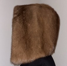 Echt Fell Pelz Nerz Kapuze