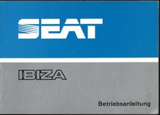 Seat Ibiza 1 Owners Manual