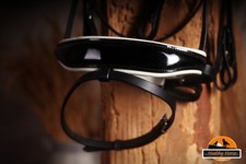 Trense schwarz braun Lack und