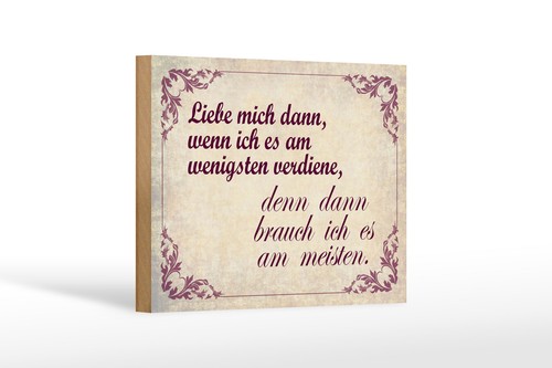 Holzschild spruch 12x18 - spruch, cm