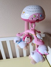 VTech Baby Schäfchen-Mobile – Buntes Mobile mit Plüsch-Schäfchen, Lichtprojektor
