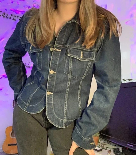 Damen jeansjacke denim blue - damen, jeansjacke,