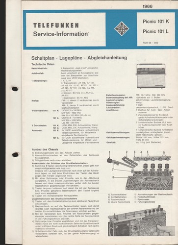 Telefunken picnic 101k - /,