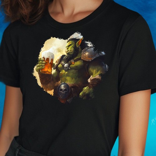 Frauen shirt ork krieger - t-shirt, mit