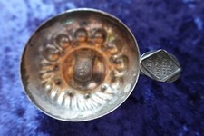 Tastevin Weinverkostung Sommelier Wein Probierschale versilbert Silber? 1959 alt