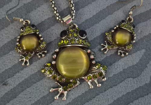 Schmuckset frosch halskette - schmuckset,