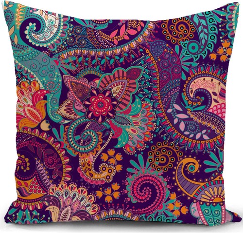 Kissenbezug boho lila hippie - kissenbezug,