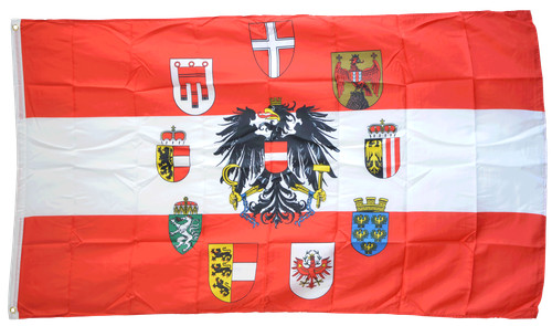 Fahne österreich mit adler - Österreich,