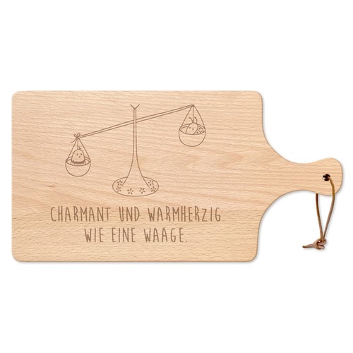 Holzbrett sternzeichen waage - holzbrett,