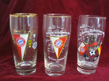 3x altes FC-Bayern Glas /