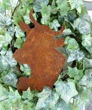 Kuhkopf zum Hängen Edelrost