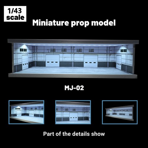 Diorama diecast garage - diorama,