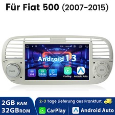 7" Autoradio Für Fiat 500 2007-2015 Android 14 Carplay GPS WIFI SWC RDS BT 2+32G