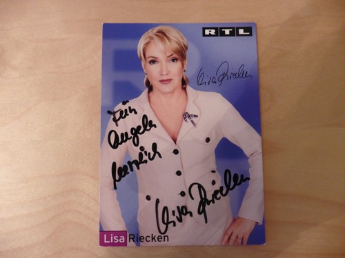 Lisa riecken autogrammkarte - lisa,