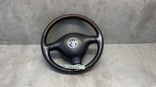 VW Golf 4 Cabrio Lenkrad 3 Speichen Lederlenkrad Holzlenkrad #35243