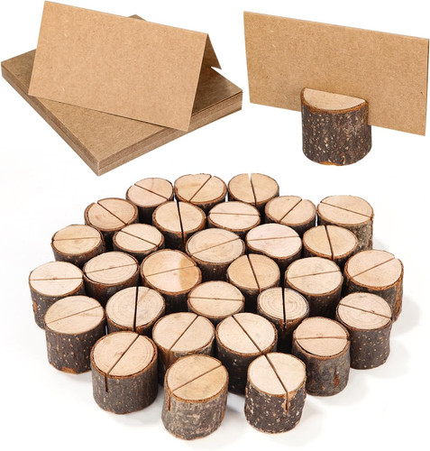 Holz kartenhalter set - holz,