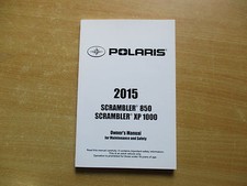  Owners manual (maintenance safety) Polaris Scrampler 850   XP 1000 (2015)