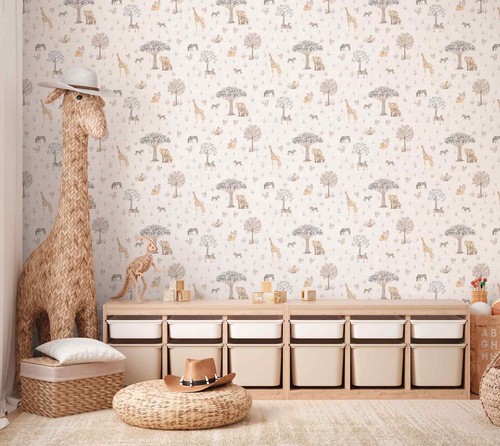Vliestapete kinder giraffe - vliestapete,