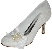 HBH Satin Brautschuhe mit