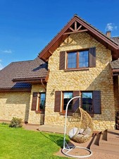 1 m² Sandstein Verblender, Riemchen, Wandverkleidung, Haussockel, 