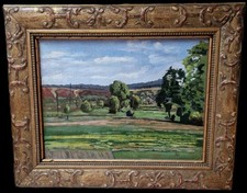 Kleines Ölgemälde, Norddeutsche Landschaft, Impressionist, Umkreis Schaper?