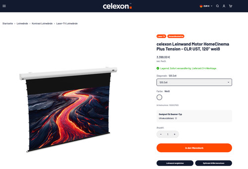 Celexon homecinema plus - celexon,