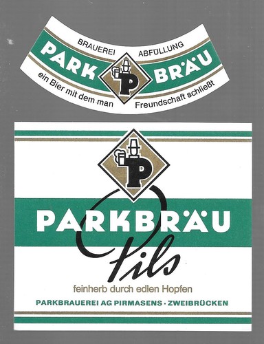 Bieretikett parkbrauerei - parkbrauerei, ag