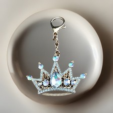 Luxus Taschenanhänger/Schlüsselanhänger filigrane Krone mit tollem Strass?