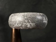 GIBEON Meteorit Ring - Größe 5 - Ehering Weltraum Astronomie Schmuck, B 51268