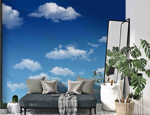 Blau himmel weiß wolken - 3d,