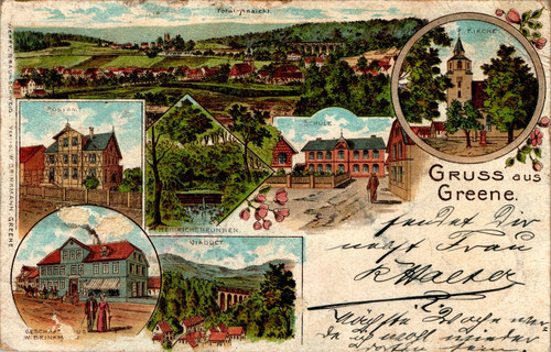 Litho gruß aus greene einbeck - litho,