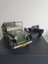 Arnold Jeep 2500 Uhrwerk Soldat Kanone W. Germany Militär Blechspielzeug 1953