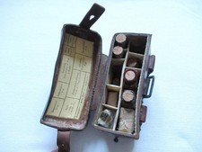 1. WK ORIGINAL Leder Sanitäter Koppel Tasche Sanitasche 1915 mit Orig Inhalt Top