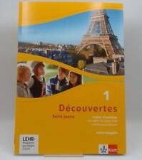 Decouvertes 1 serie jaune Cahier Lösungen Lehrerausgabe mit Audios & Videos
