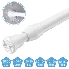 40-160 cm Klemmstange ausziehbare Spannstange Dusch vorhangstange Ohne Bohren