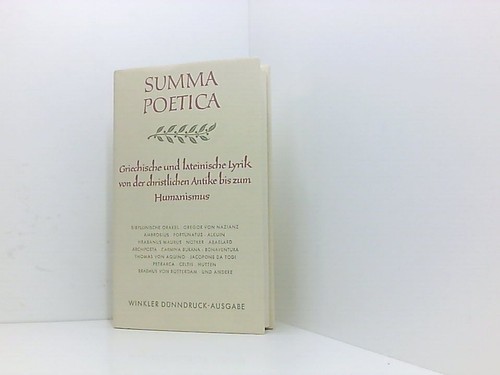 Summa poetica fischer - summa, carl